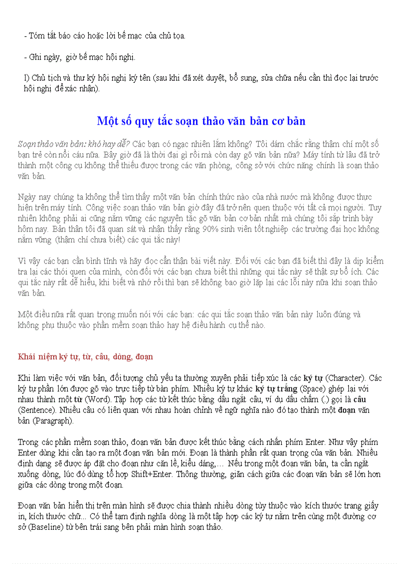 image for page Kỷ thuật soạn thảo văn bản nhanh và hay
