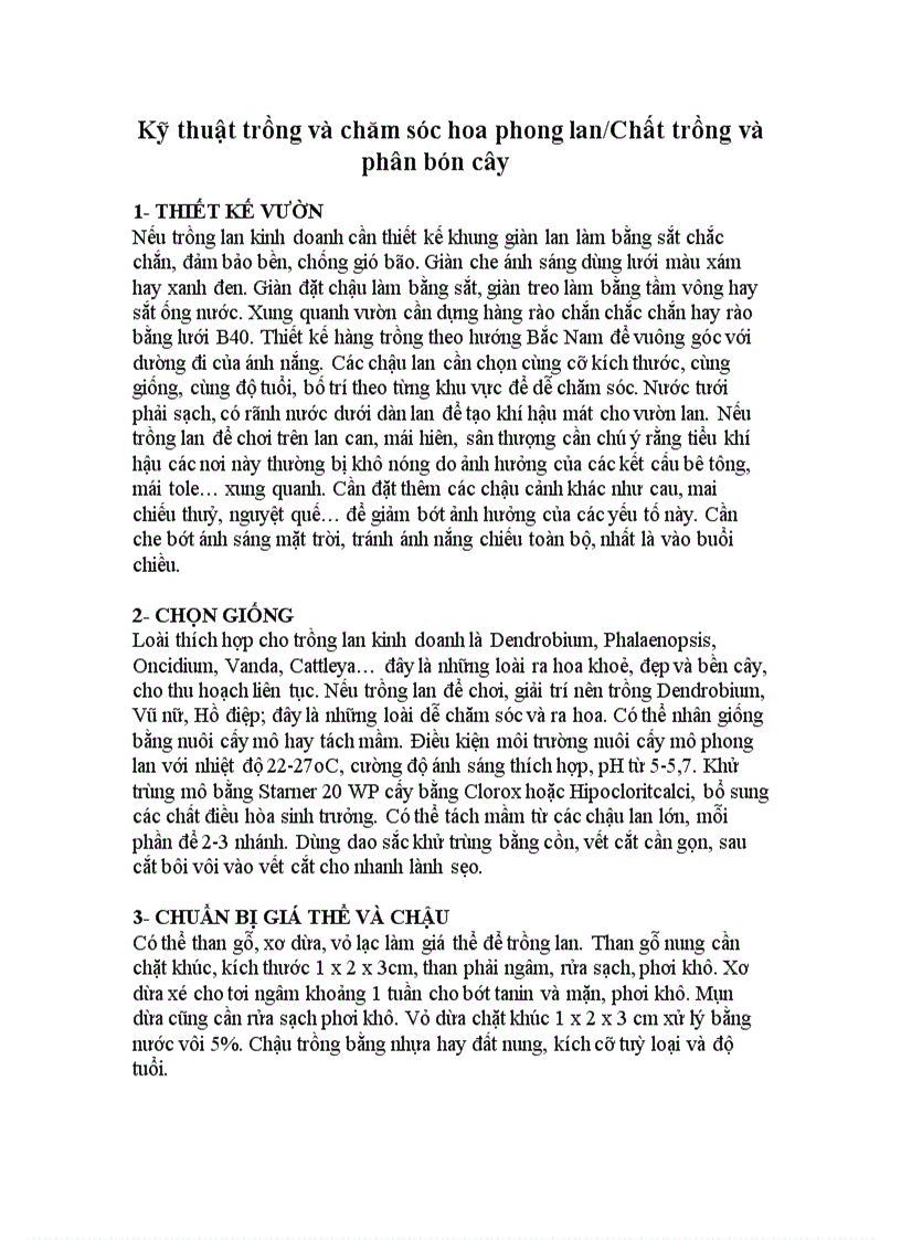 image for page Kỹ Thuật trồng Phong lan