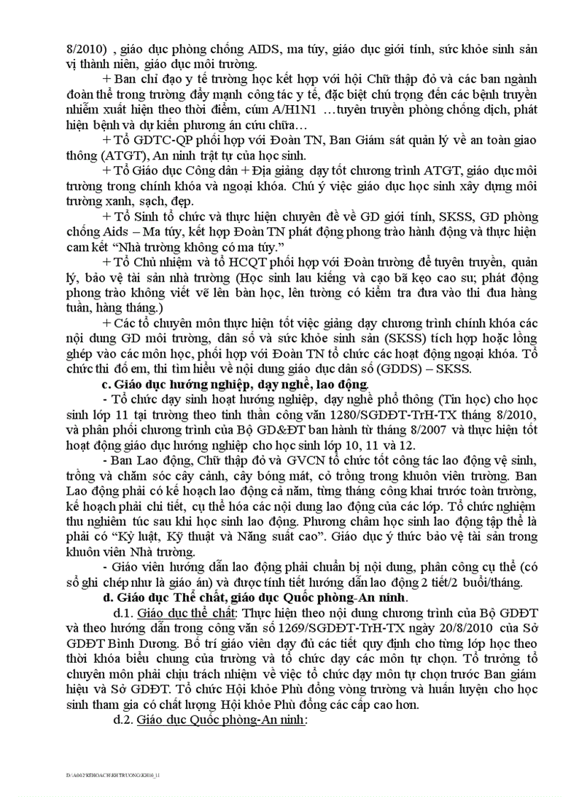 image for page Kế hoạch NH 2010 2011 1