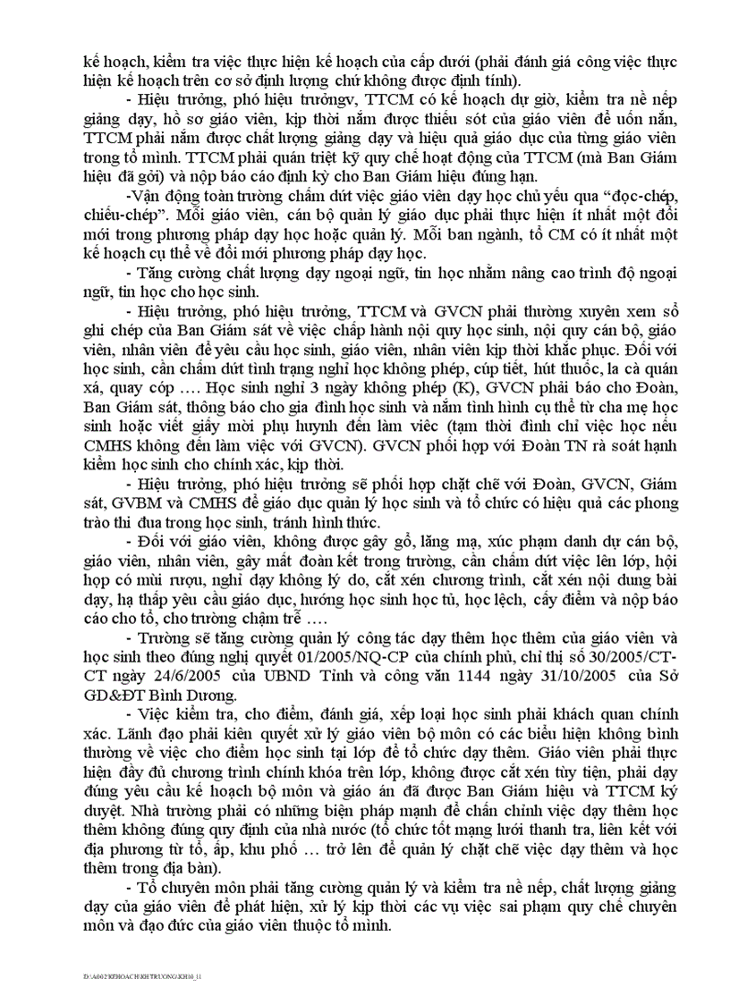 image for page Kế hoạch NH 2010 2011 1