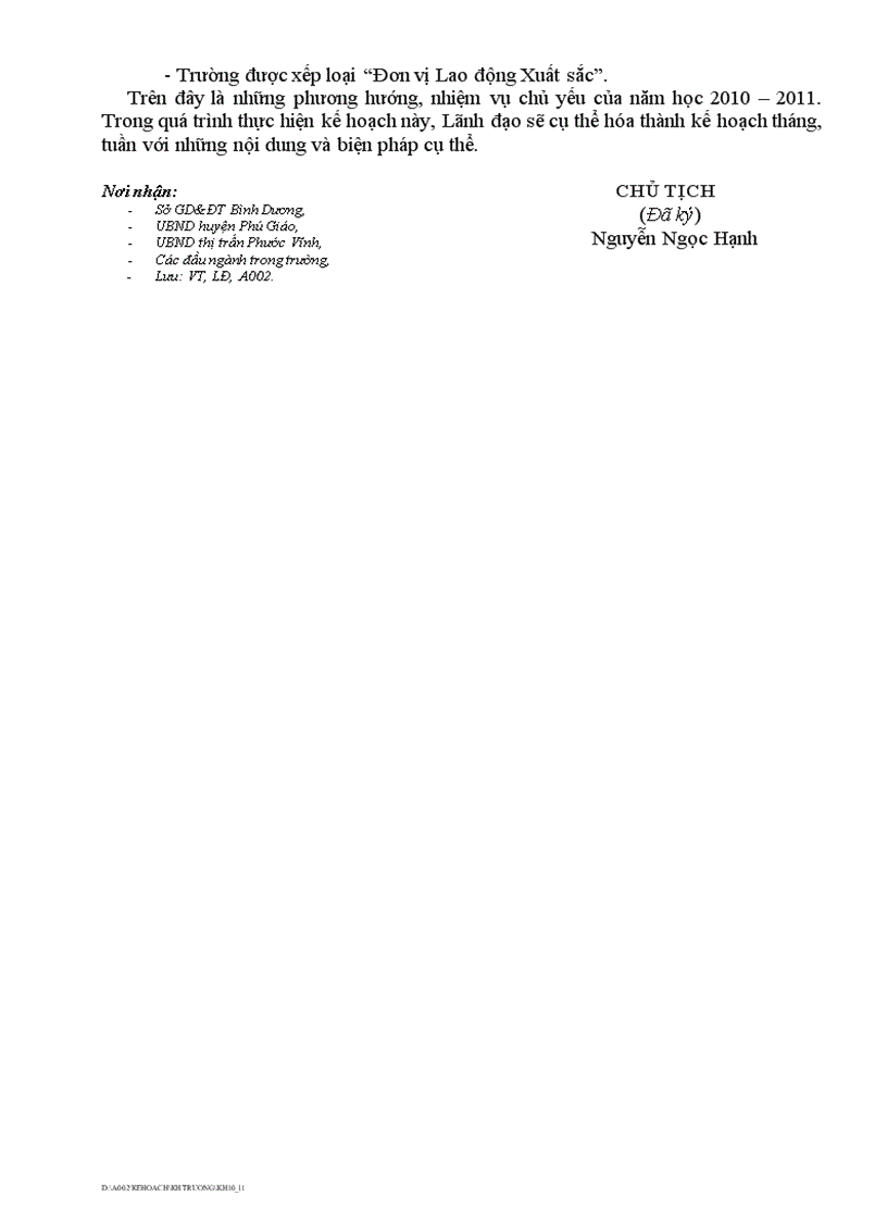 image for page Kế hoạch NH 2010 2011 1