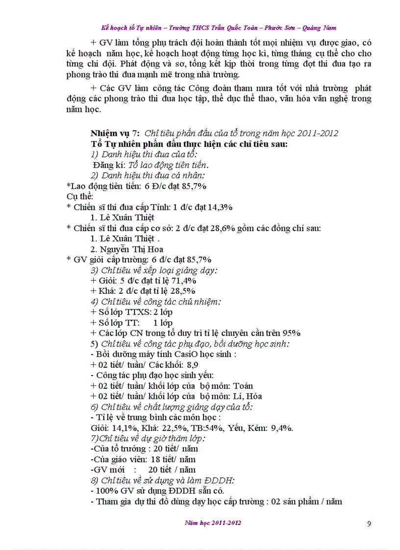 image for page Kế hoạch tổ chuyên môn 2011 2012 1