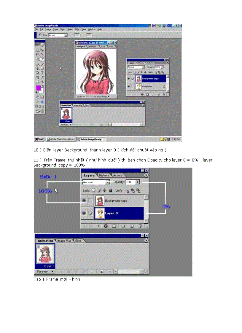 image for page Lam anh dong trong Image Ready