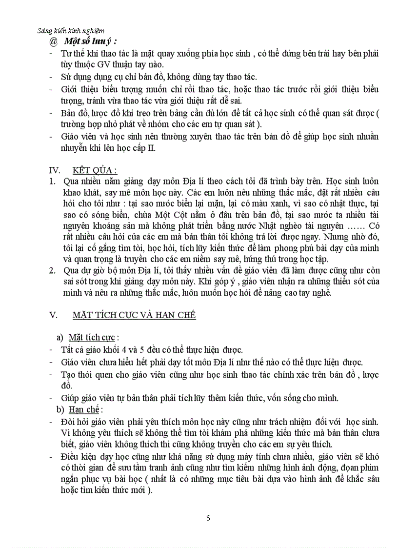 image for page Làm thế nào để dạy tốt môn địa lí