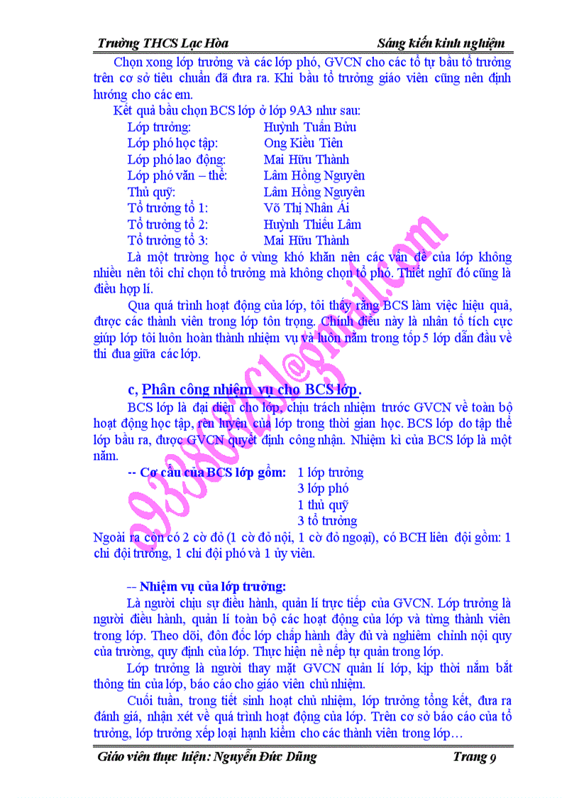 image for page Làm tốt chủ nhiệm