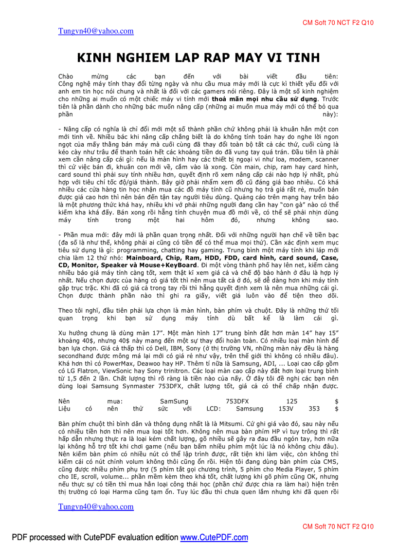 image for page Lắp ráp máy tính