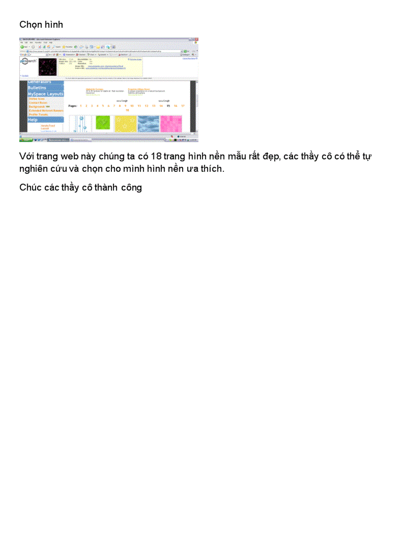image for page Lấy hình động từa Web
