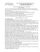 Lịch công tác tháng 10 2009 Phù Đổng