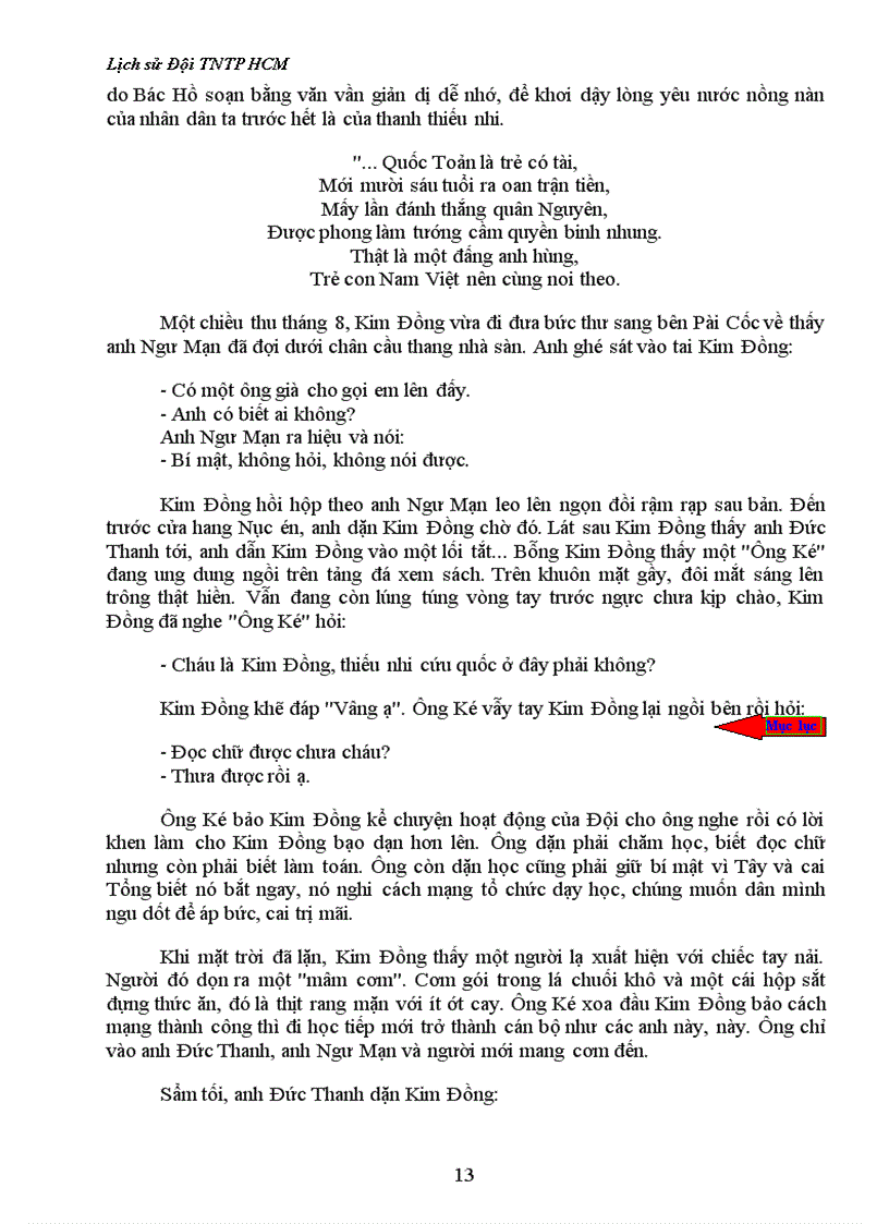 image for page Lịch sử Đội TNTP HCM