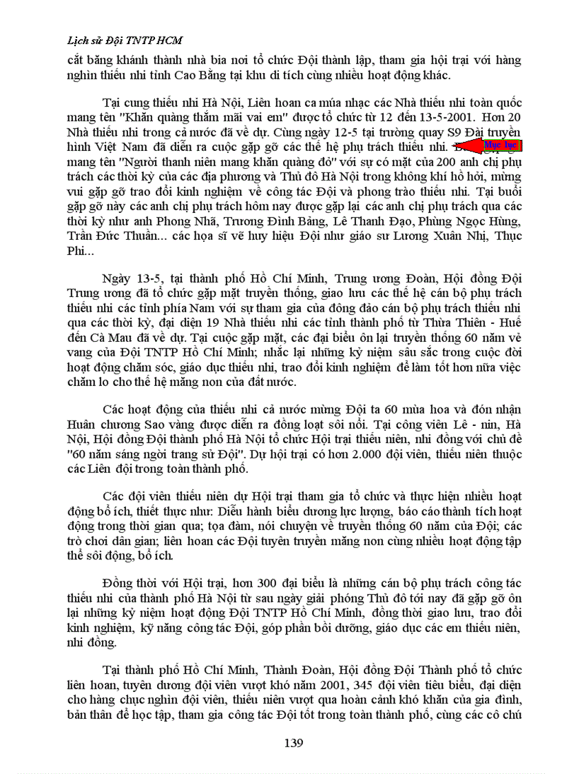 image for page Lịch sử Đội TNTP HCM