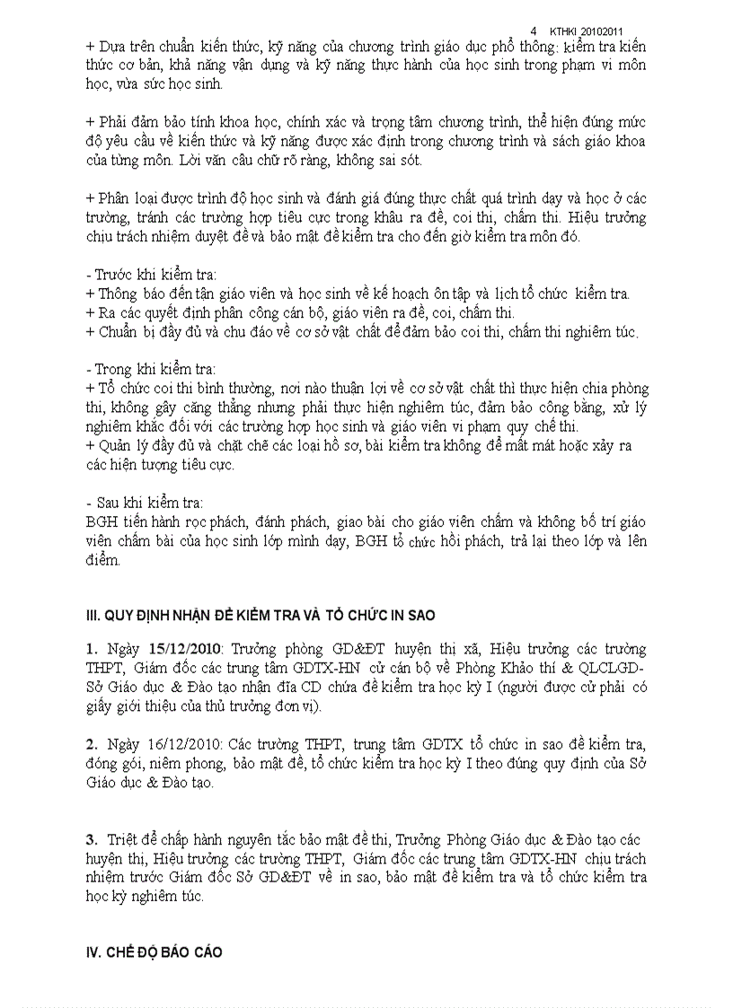 image for page Lịch thi học kỳ I năm học 2010 2011