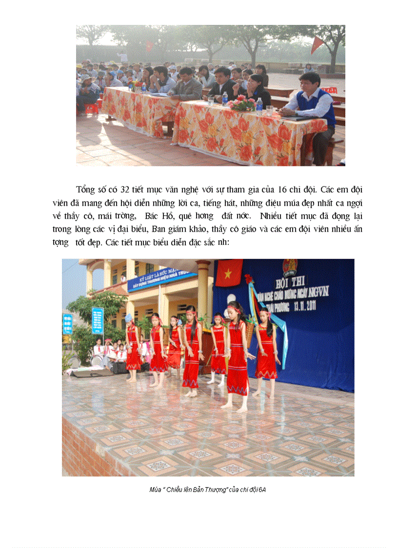Liên đội THCS Thái Phương tham gia các hoạt động chào mừng ngày Nhà giáo Việt Nam
