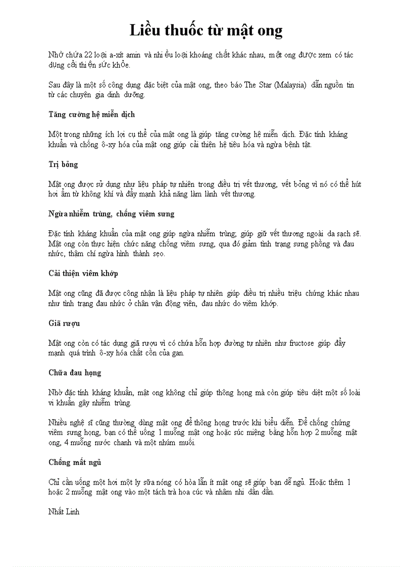 image for page Liều thuốc từ mật ong