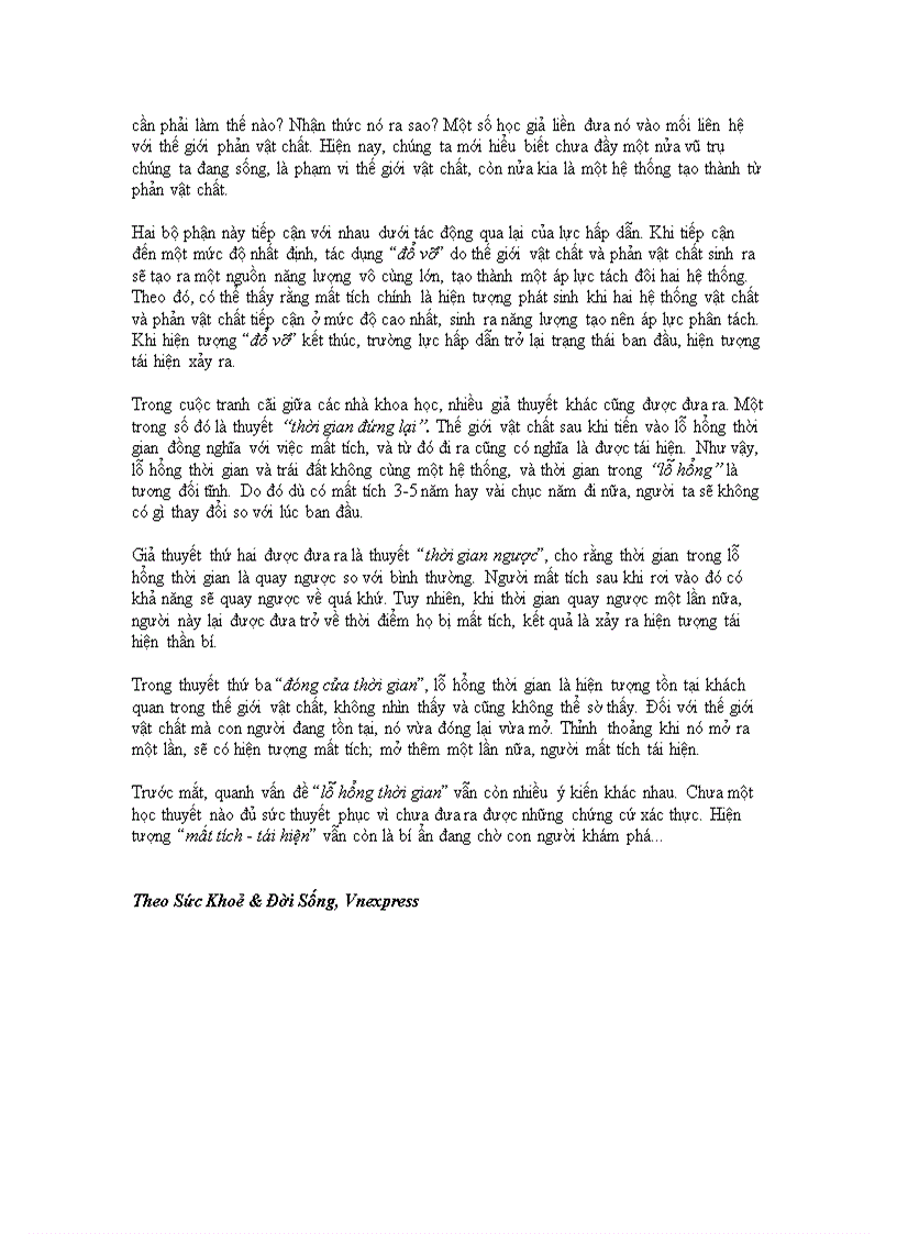 image for page Lỗ hổng thời gian và các vụ mất tích