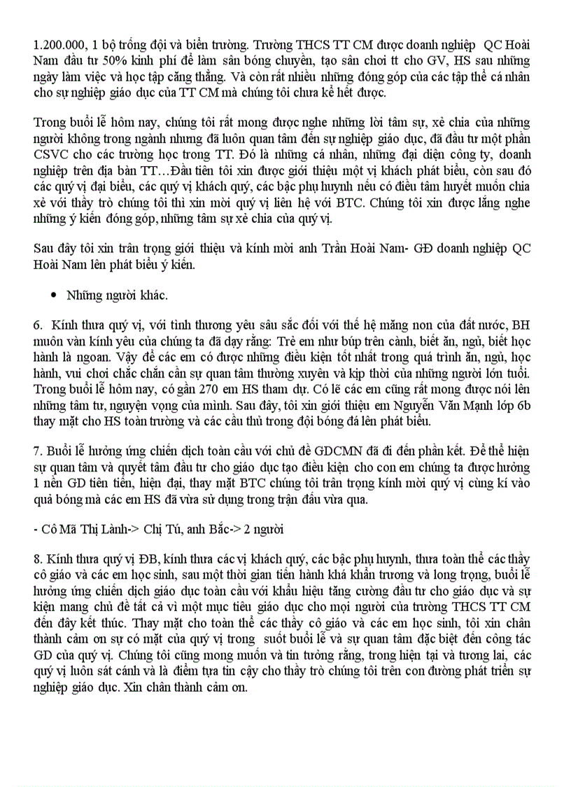 image for page Lời dẫn chương trình