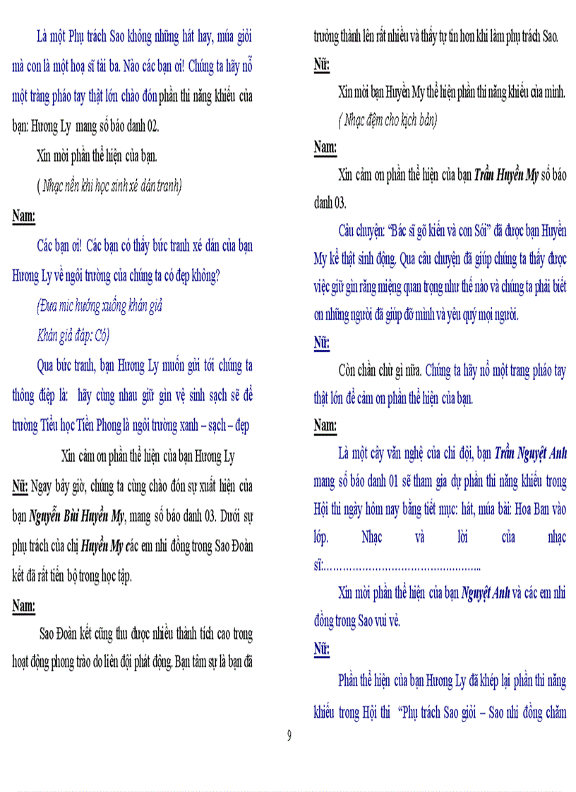 image for page Loi dan Hoi thi Phu trach Sao