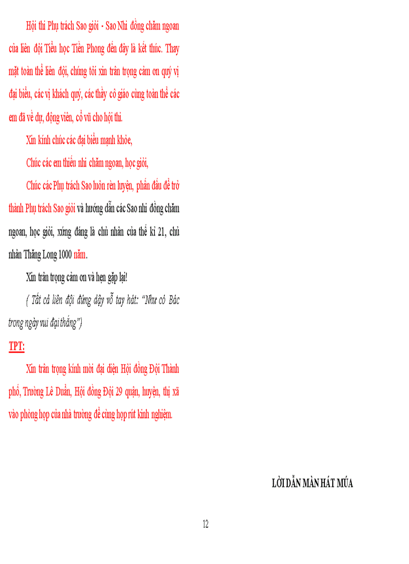 image for page Loi dan Hoi thi Phu trach Sao