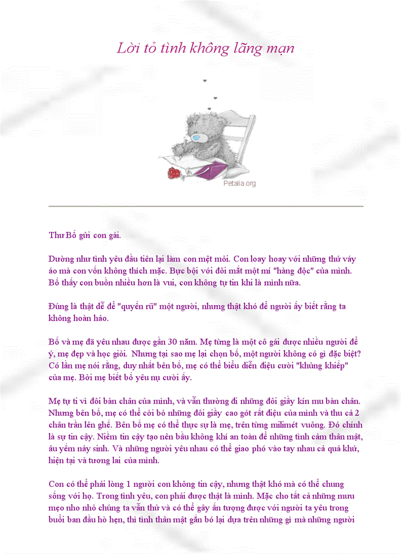 image for page Lời tỏ tình không lãng mạn