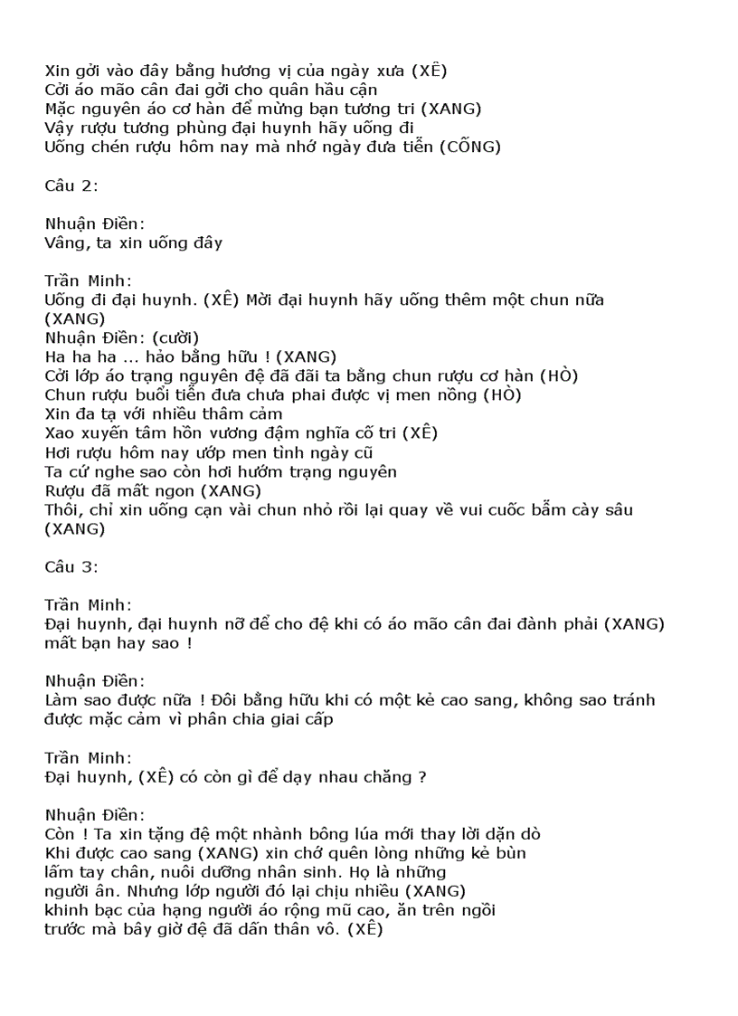 image for page Lời Trích đoạn Cải lương Rất hay và chính xác