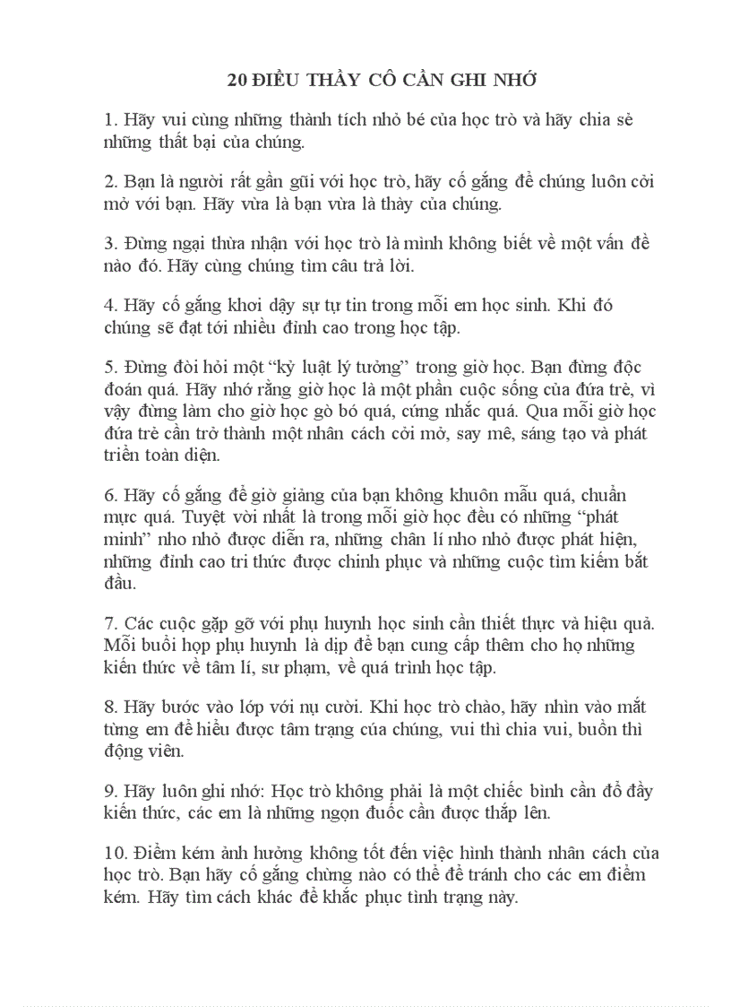 image for page Lời vàng cho người thầy