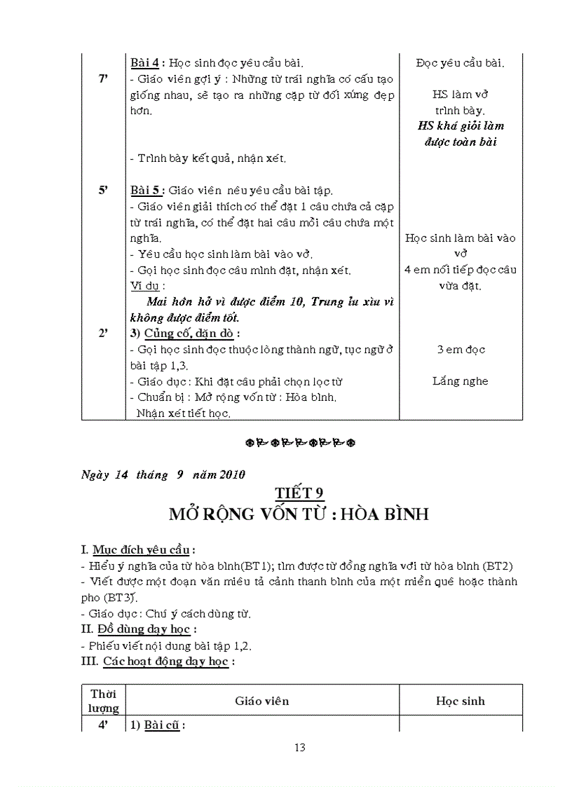 image for page LT câu lớp 5 chuẩn kiến thức 2010 2011