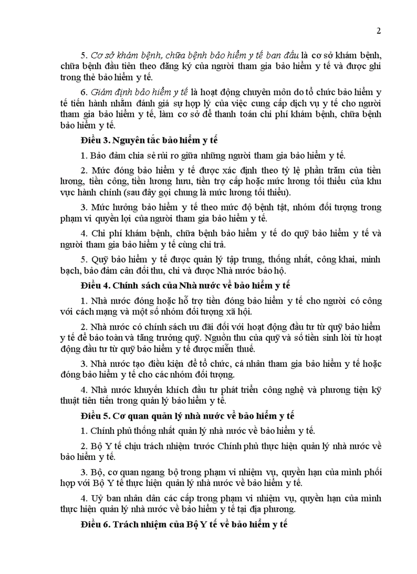 image for page Luật bảo hiểm y tế