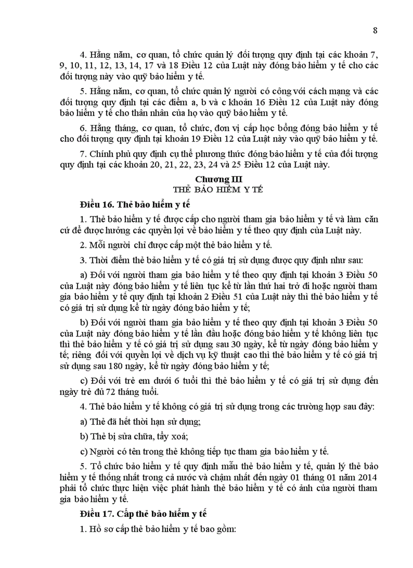 image for page Luật bảo hiểm y tế