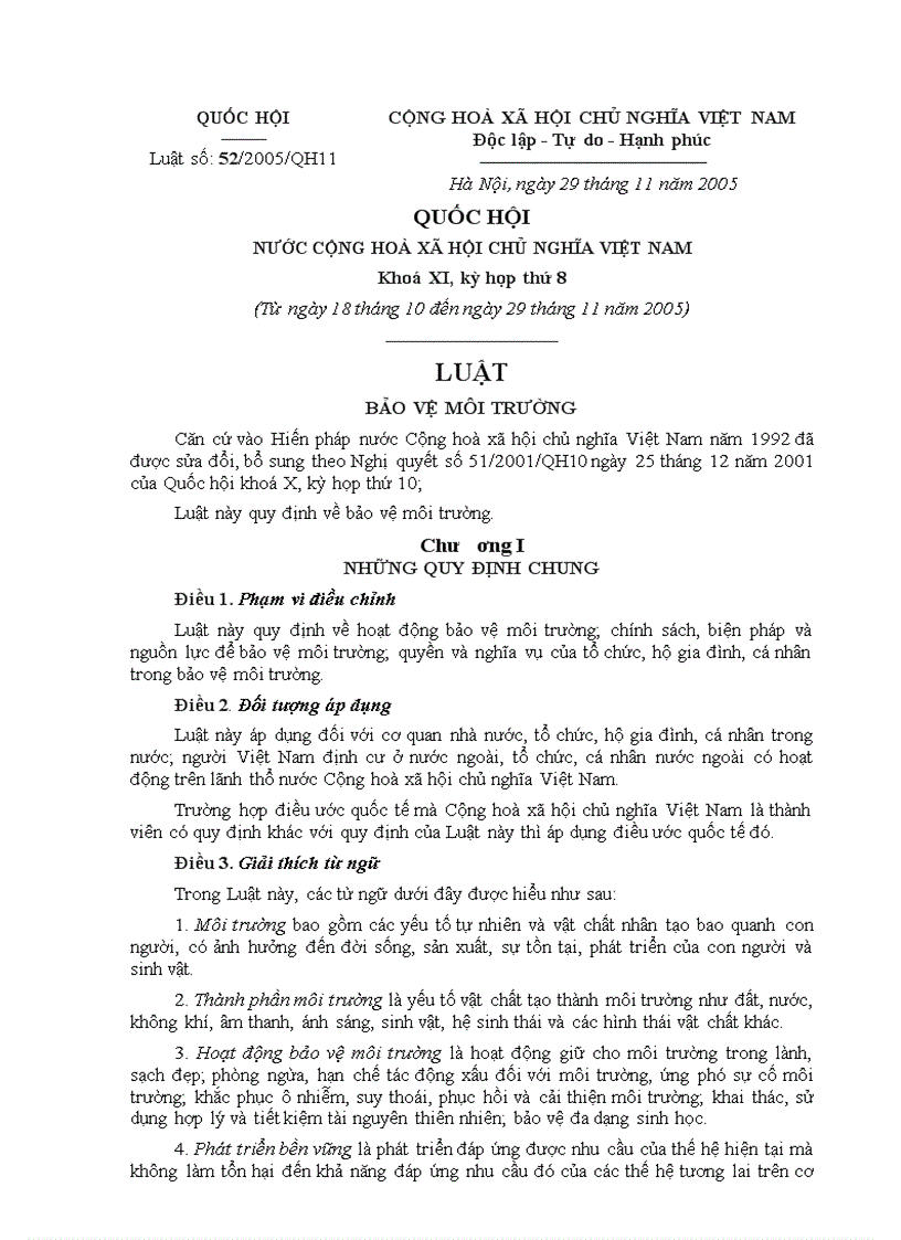 image for page Luat bao ve moi truong