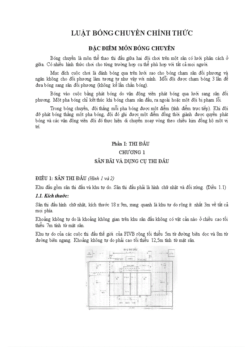 Luật bóng chuyền