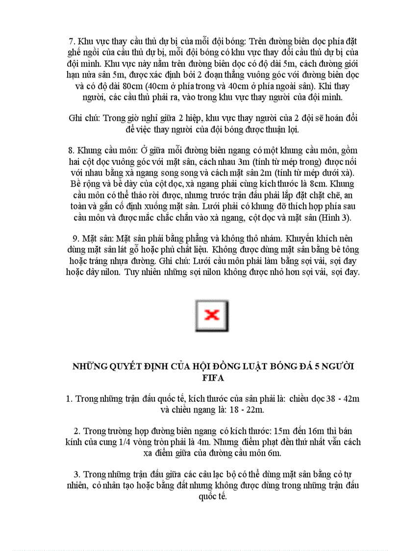 image for page Luat bong da 5 nguoi 2