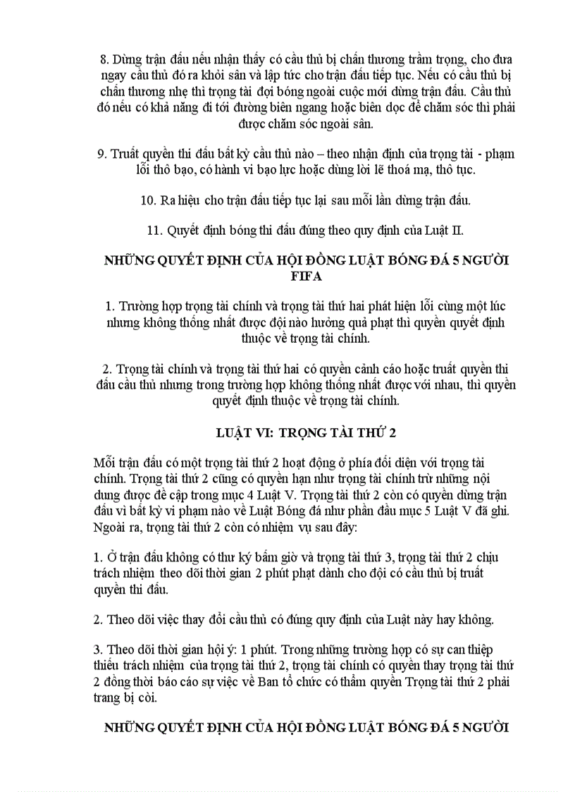 image for page Luat bong da 5 nguoi 2