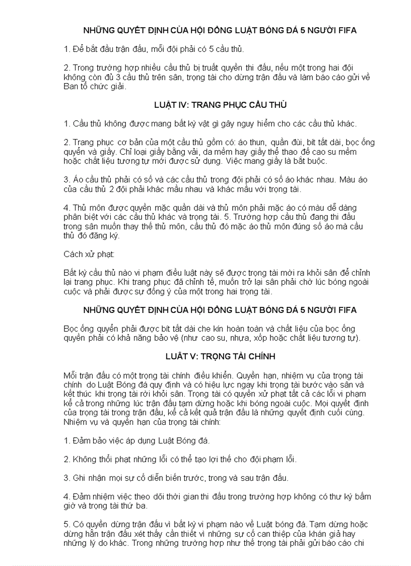 image for page Luat Bong da 5 nguoi