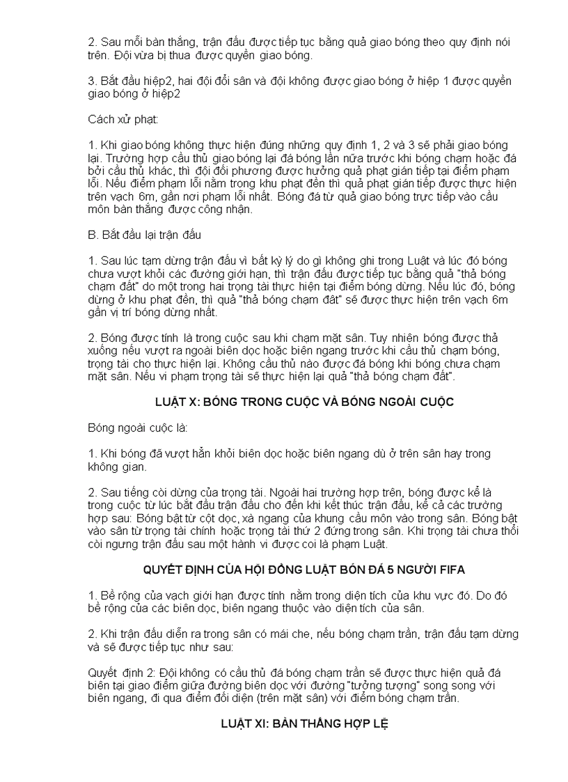 image for page Luat Bong da 5 nguoi