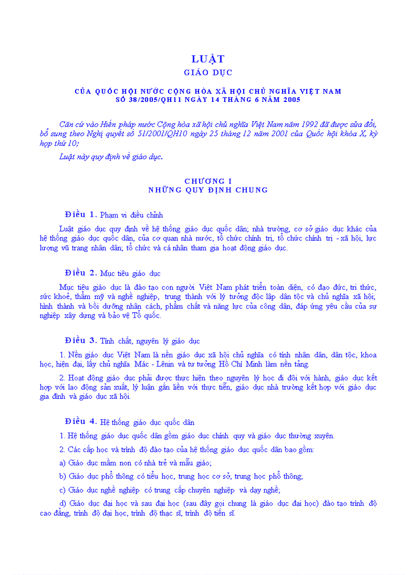 image for page Luật GD 2005