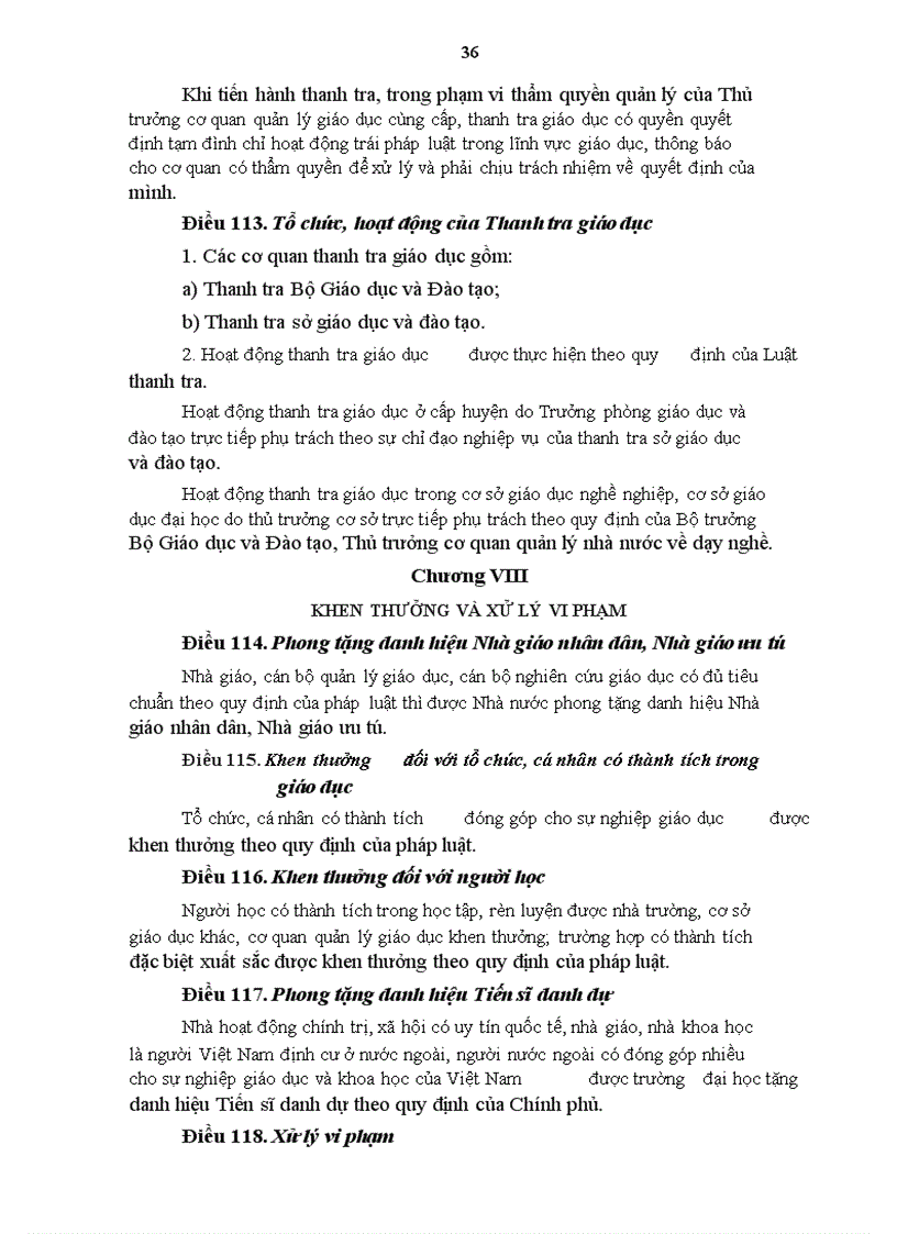 image for page Luật Giáo dục 2005 Bộ GD ĐT