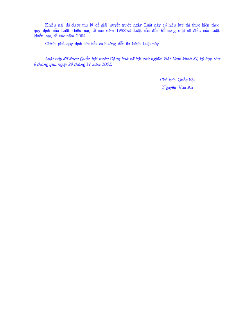 image for page Luat khieu nai to cao sua doi 2005