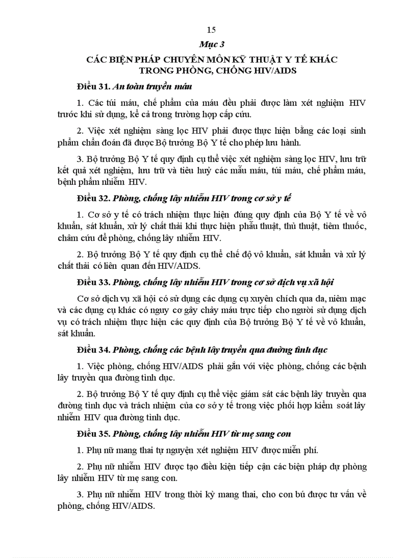 image for page Luật phòng chống HIV AIDS