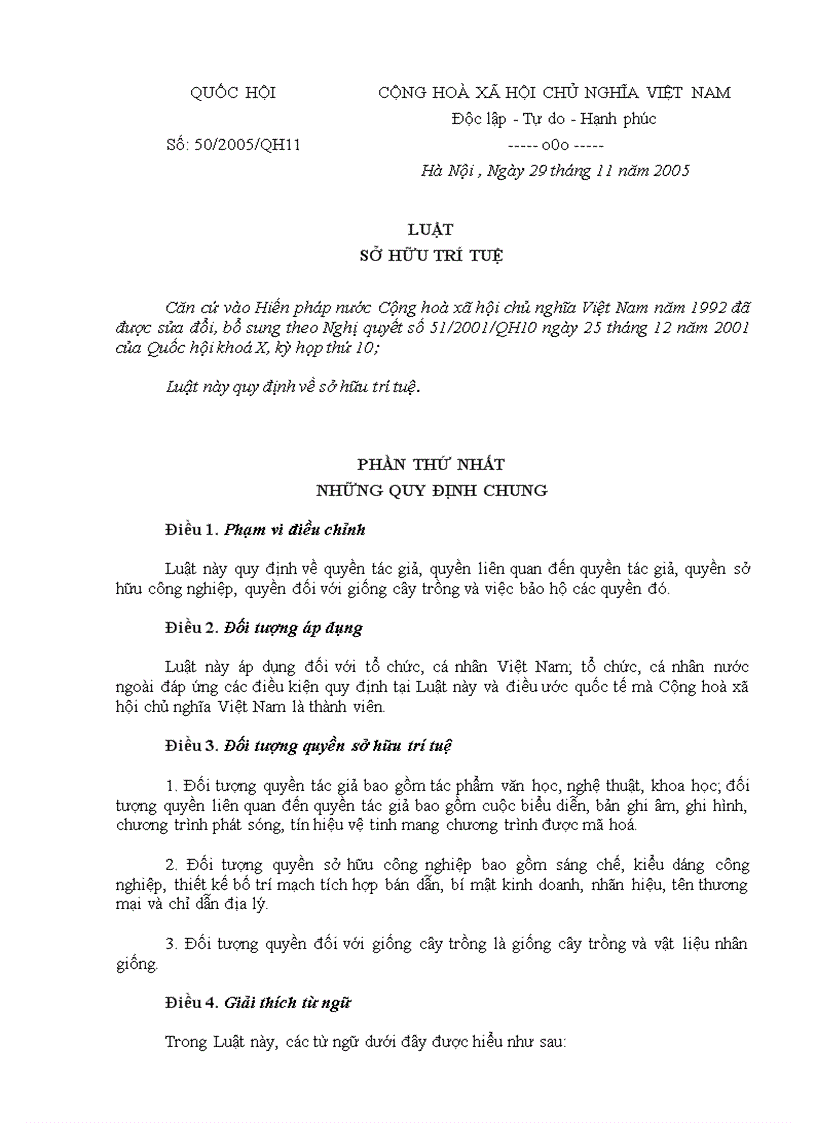 image for page Luật Sở hữu Trí tuệ