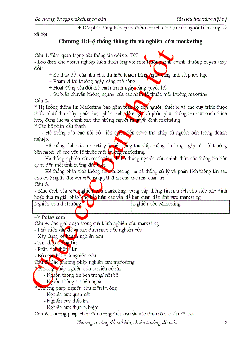 image for page Marketing căn ban