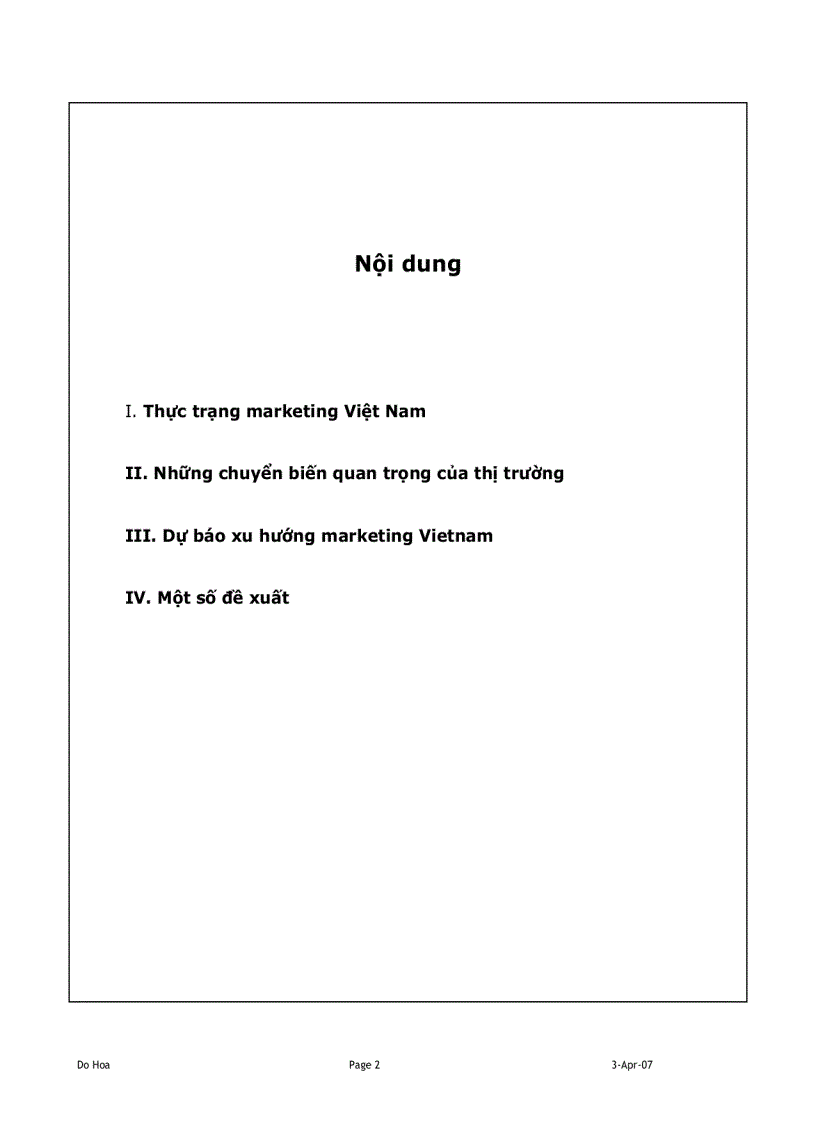 image for page Marketing Viet nam 2007