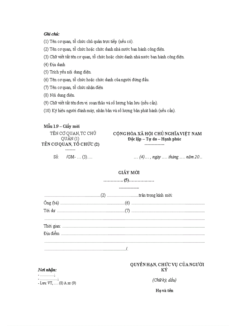 image for page Mau 1 van ban