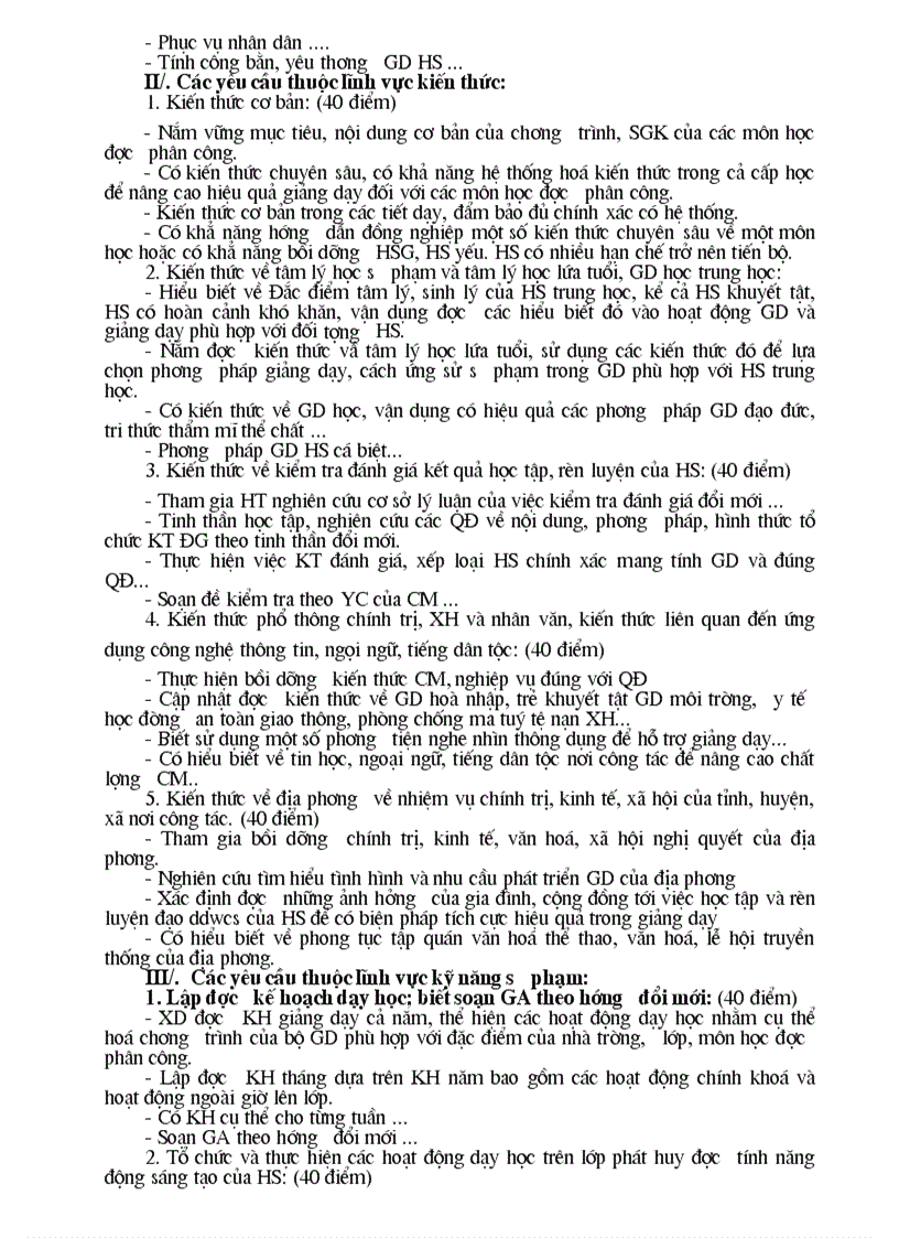 image for page Mau ban kiem diem cua Giao vien