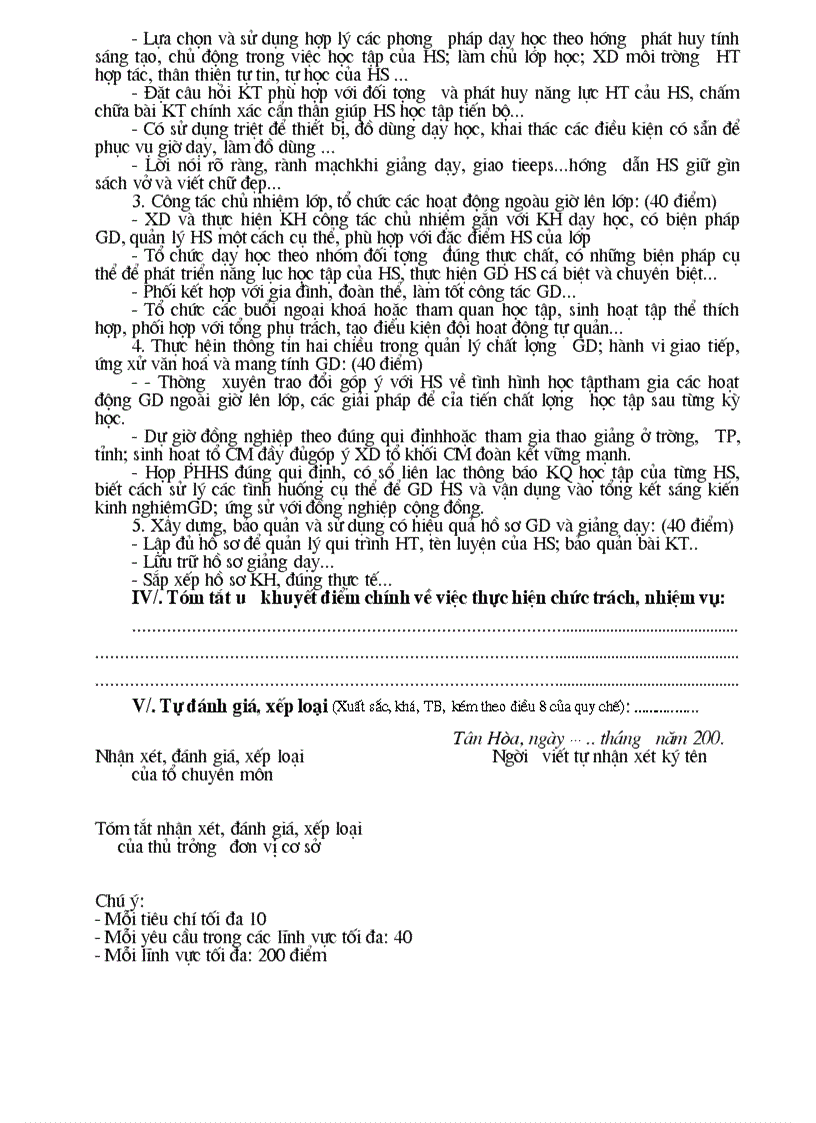 image for page Mau ban kiem diem cua Giao vien