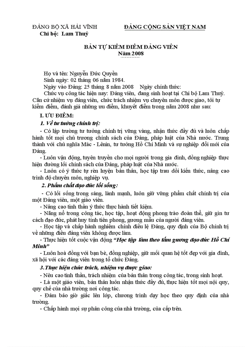 image for page Mau ban kiem diem doan vien