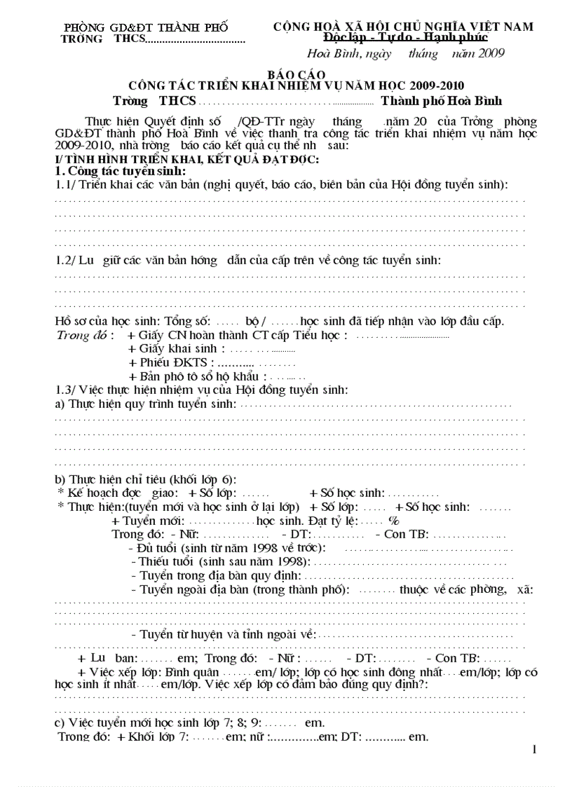 image for page Mau bao cao cong tác kiem tra nhiem vu nam hoc