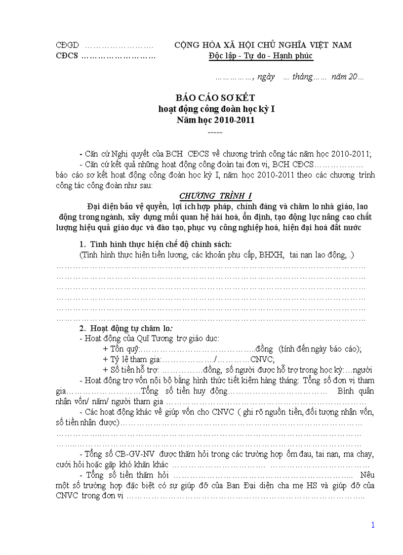 image for page Mẫu báo cáo HĐ CĐCS