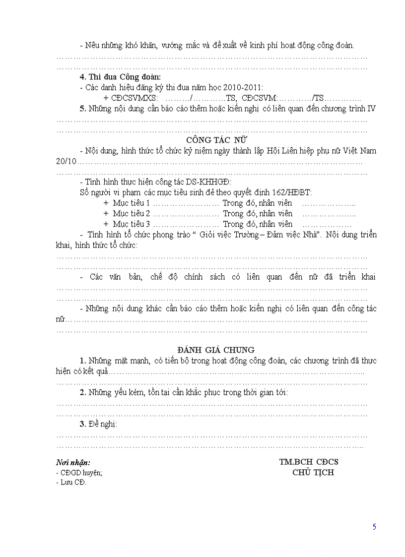 image for page Mẫu báo cáo HĐ CĐCS