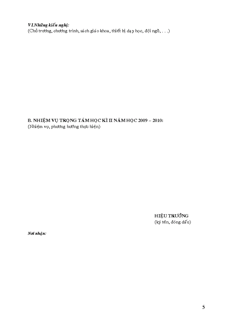 image for page Mẫu báo cáo sơ kết HK