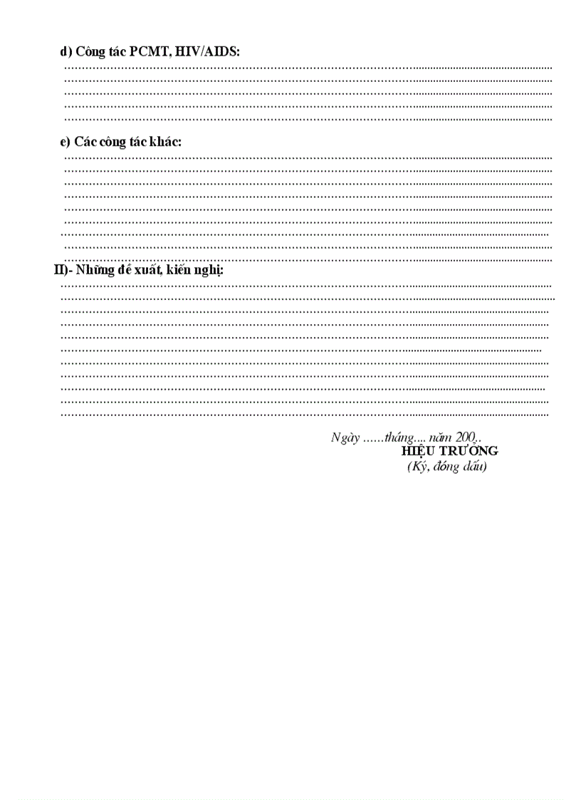 image for page Mẫu báo cáo tháng THCS