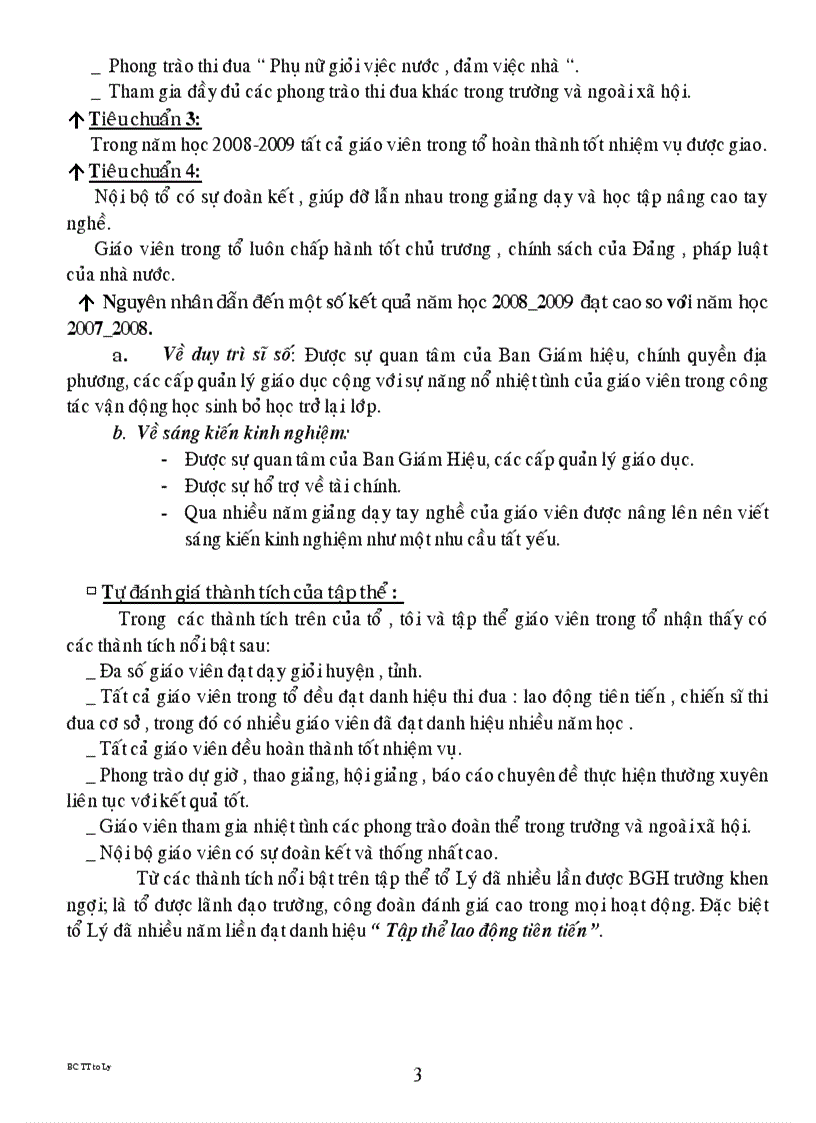 Mẫu Báo Cáo Thành Tích Tập Thể Tổ Vật Lý 2008 2009